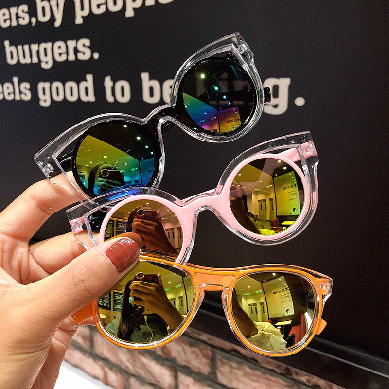Kid Girl Sunglasses Cute Sunblock Polarizing Tide Cartoon Glasses