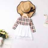 Family Matching Plaid Mother Daughter Dresses Parent-child Christmas Dresses