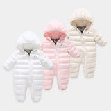 Newborn Baby Winter Jumpsuit Overalls Warm Romper