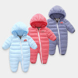 Newborn Baby Winter Jumpsuit Overalls Warm Romper