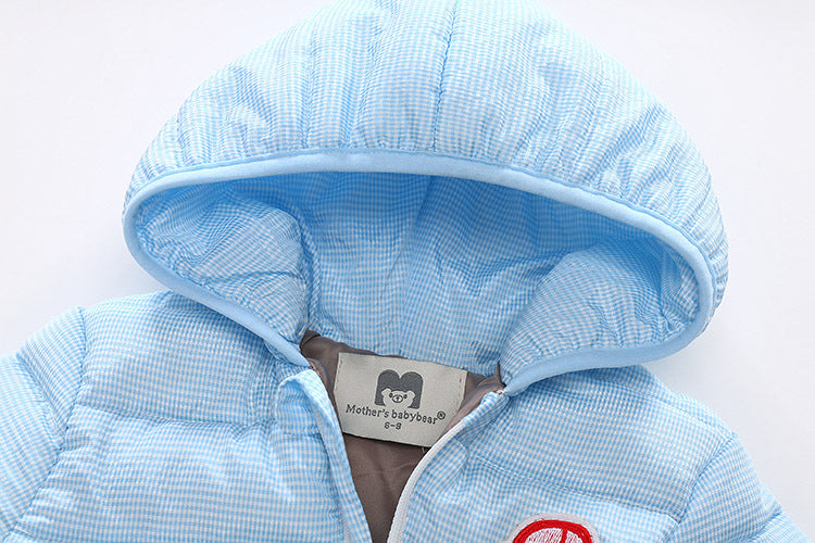 Newborn Baby Winter Jumpsuit Overalls Warm Romper