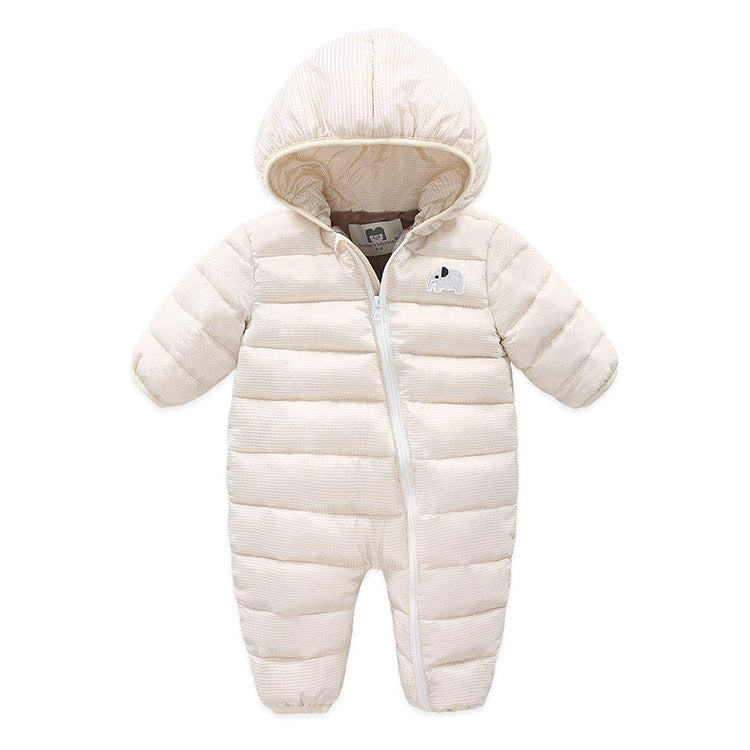 Newborn Baby Winter Jumpsuit Overalls Warm Romper