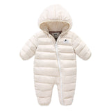 Newborn Baby Winter Jumpsuit Overalls Warm Romper