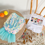 Kid Baby Girls Shell Mermaid Cartoon Sets 2 pcs