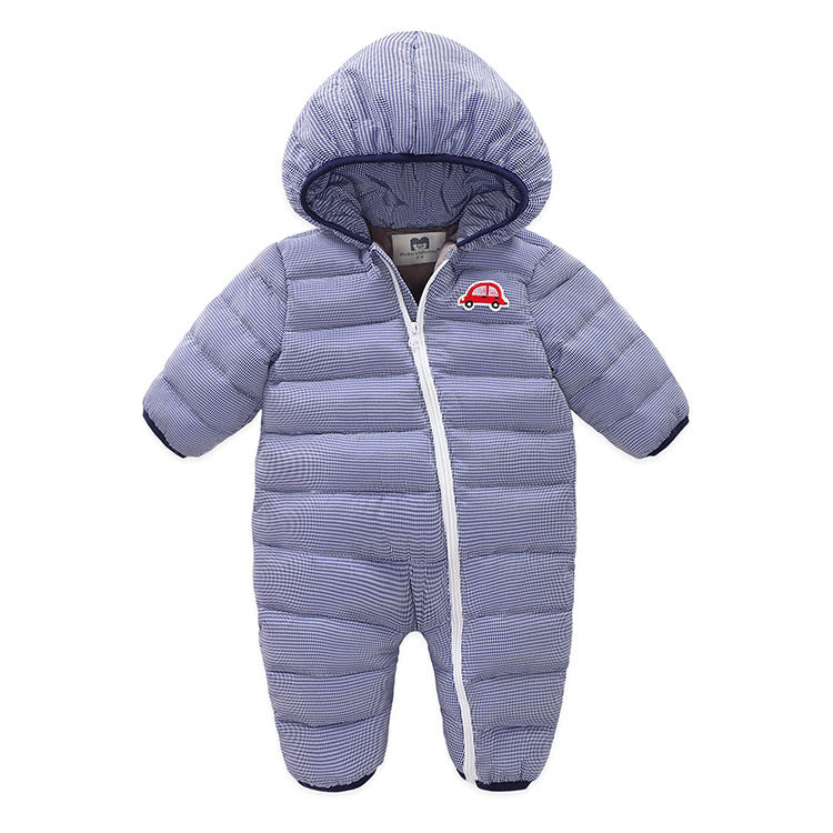 Newborn Baby Winter Jumpsuit Overalls Warm Romper