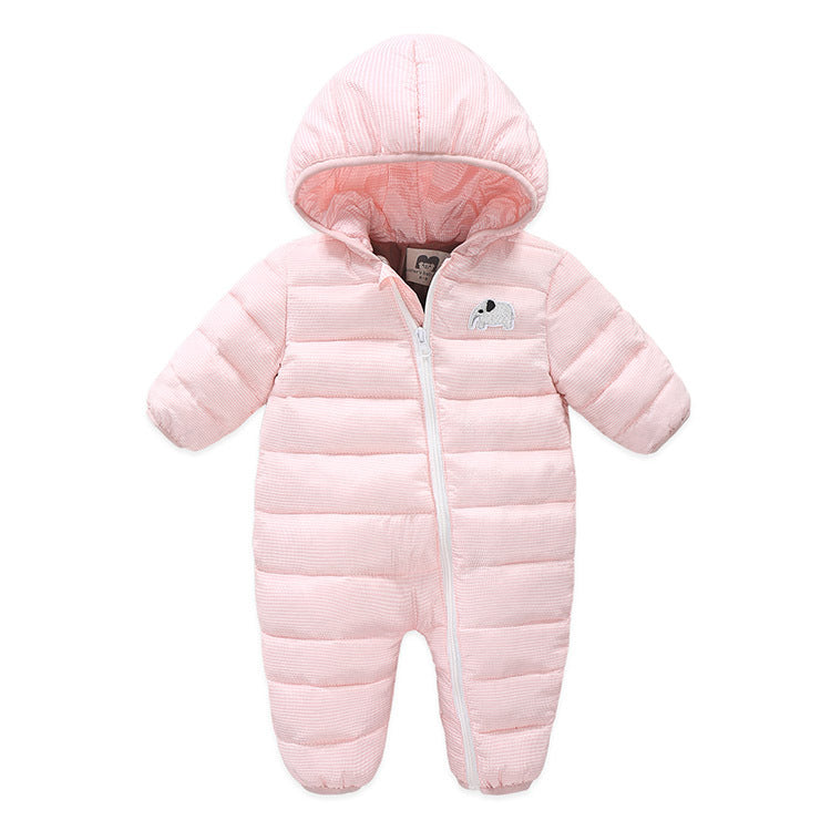 Newborn Baby Winter Jumpsuit Overalls Warm Romper