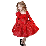 Kid Baby Girl Elegant Sequins Bridesmaid Formal Evening Birthday Princess Dresses