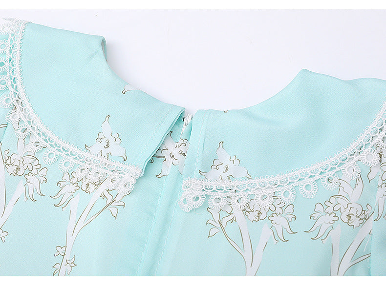 Kids Lolita Dress Sweet Lace Princess Dress 2 Colors 3-14 Years