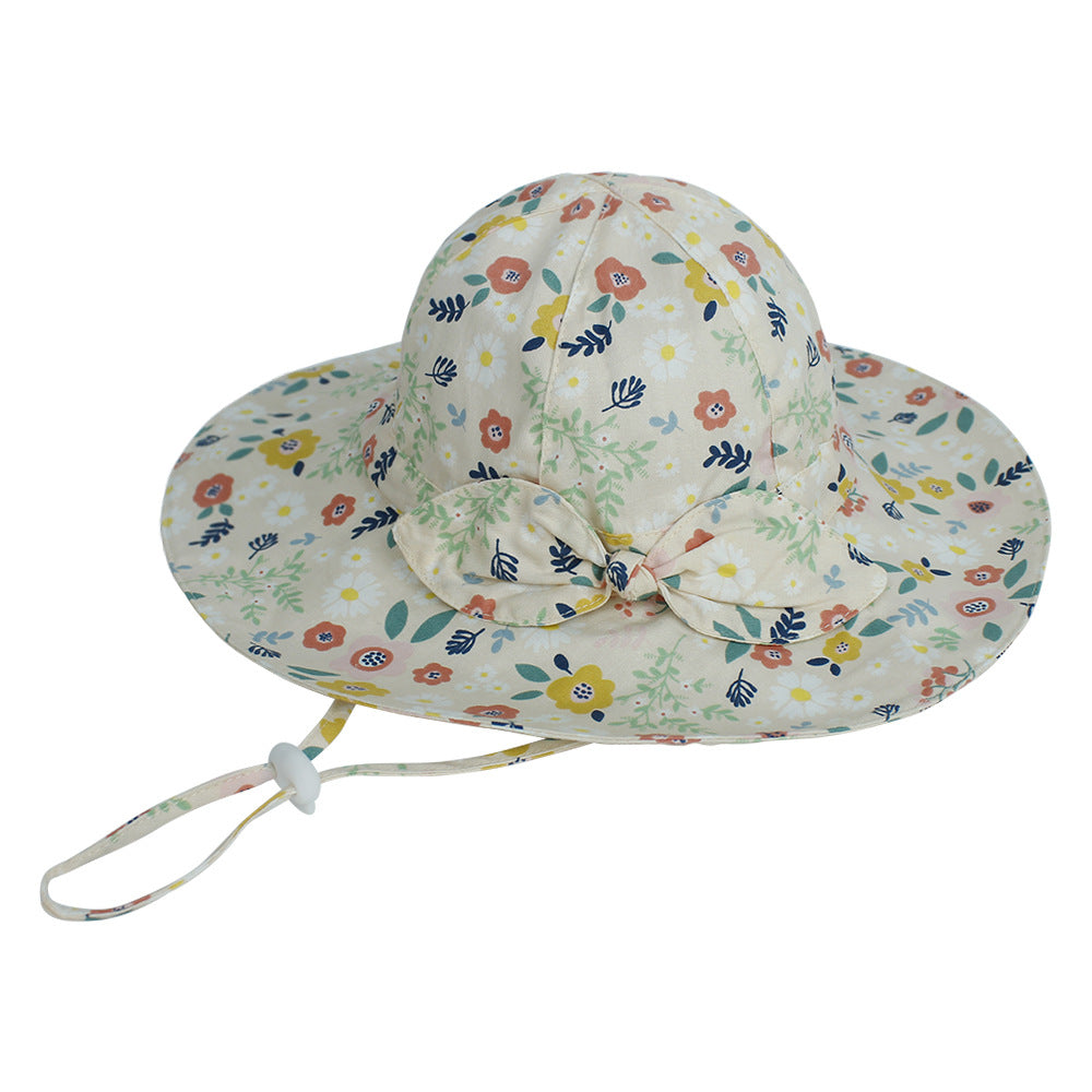 Baby Bucket Hat Cotton Breathable Fisherman Hats Summer Sun Cap