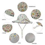 Baby Bucket Hat Cotton Breathable Fisherman Hats Summer Sun Cap