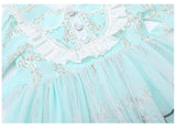 Kids Lolita Dress Sweet Lace Princess Dress 2 Colors 3-14 Years