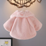 Baby Girl Cape Plush Fur Shawl Coat