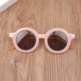 Boy Girl Cute Cartoon Bear Shape Fashion Round Sunglasses