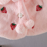 Baby Girl Cape Plush Fur Shawl Coat