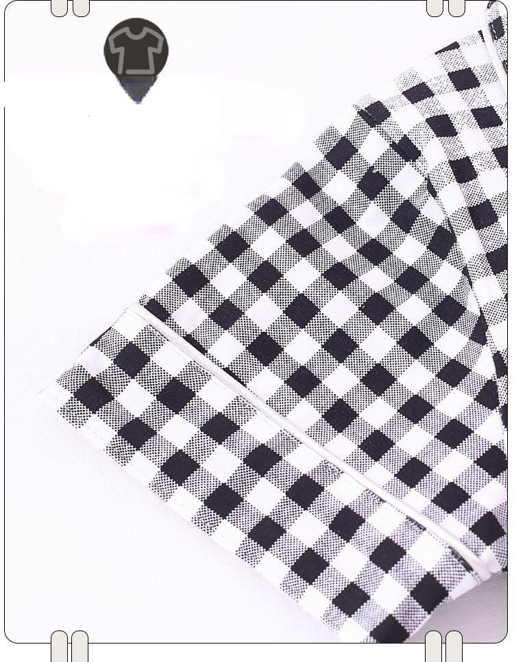 Kid Boys Home Ice Silk Pajamas Summer Thin Short Sleeve Suit Set