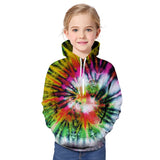 Kid Girl Fashion 3D Printed Colorful Hoodie