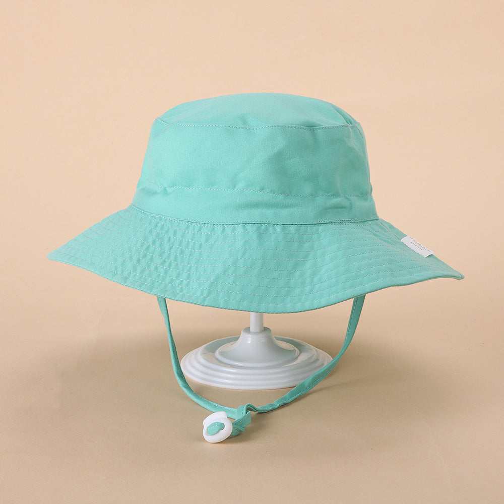 Kid Baby Casual Summer Spring Sun Hat Solid Fisherman Hats