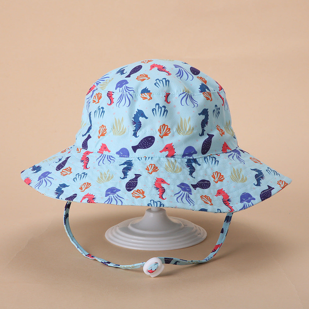 Kid Baby Casual Summer Spring Sun Hat Solid Fisherman Hats