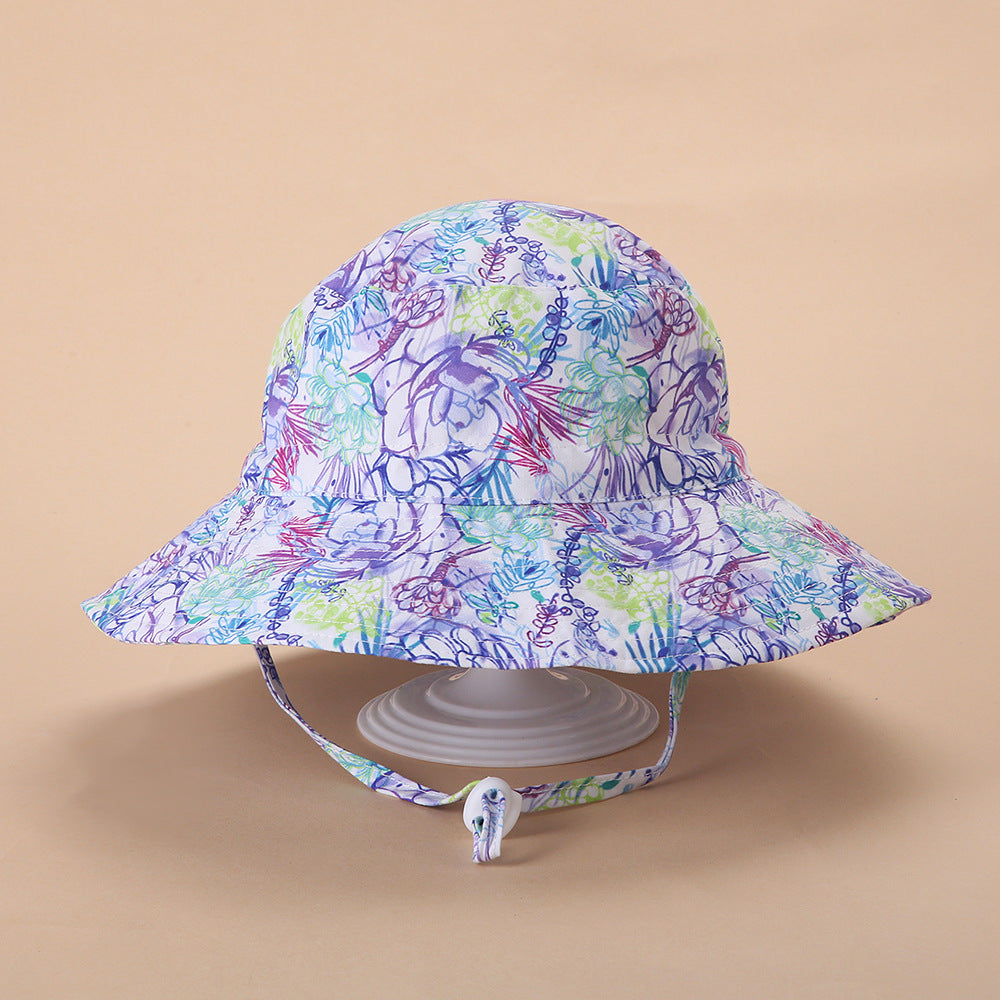 Kid Baby Casual Summer Spring Sun Hat Solid Fisherman Hats
