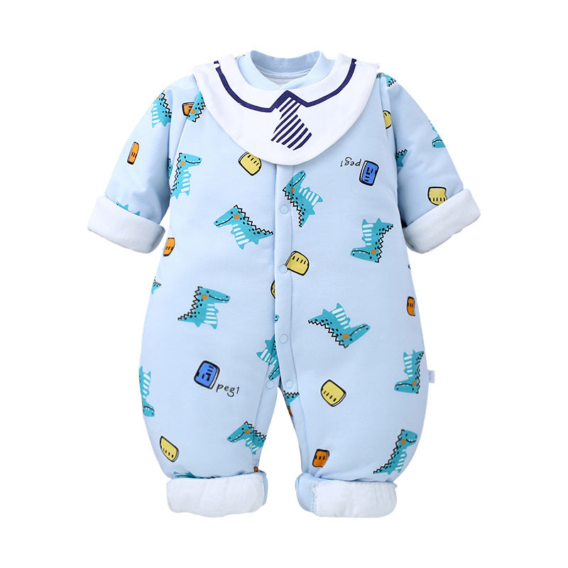 Baby One-piece Autumn Winter Cotton Padded Romper