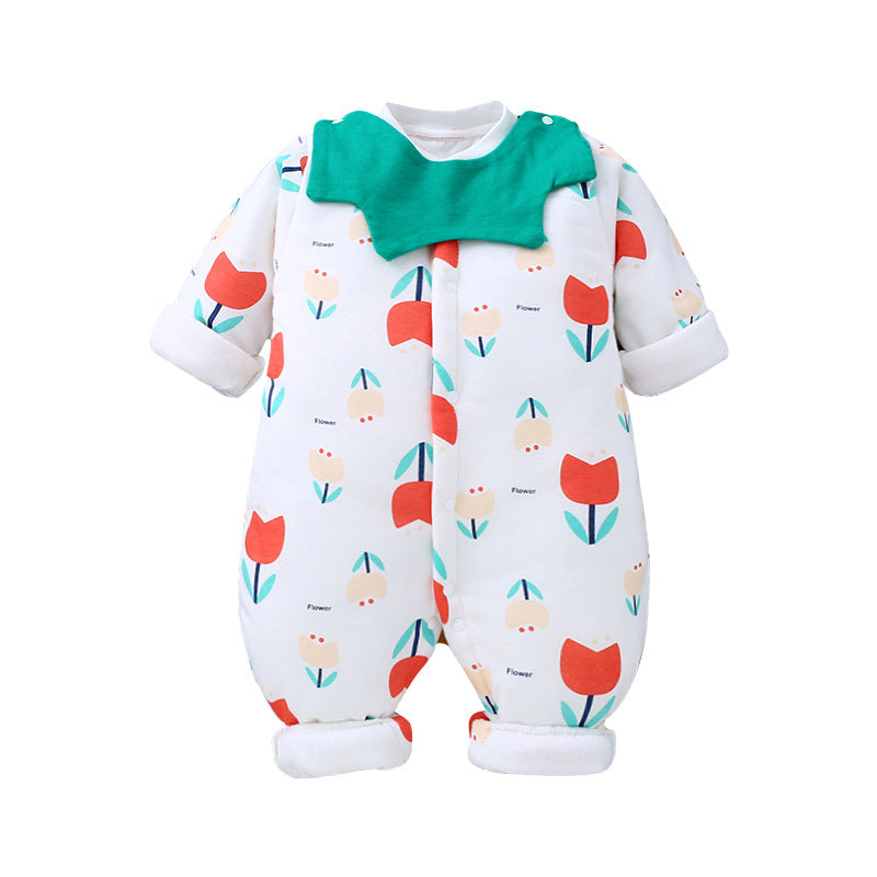 Baby One-piece Autumn Winter Cotton Padded Romper