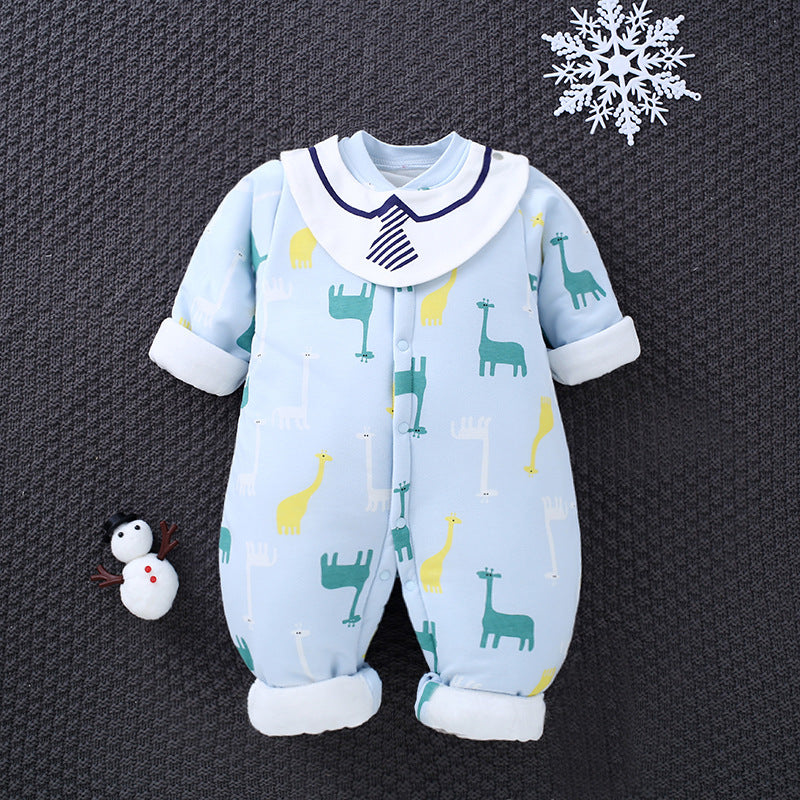 Baby One-piece Autumn Winter Cotton Padded Romper