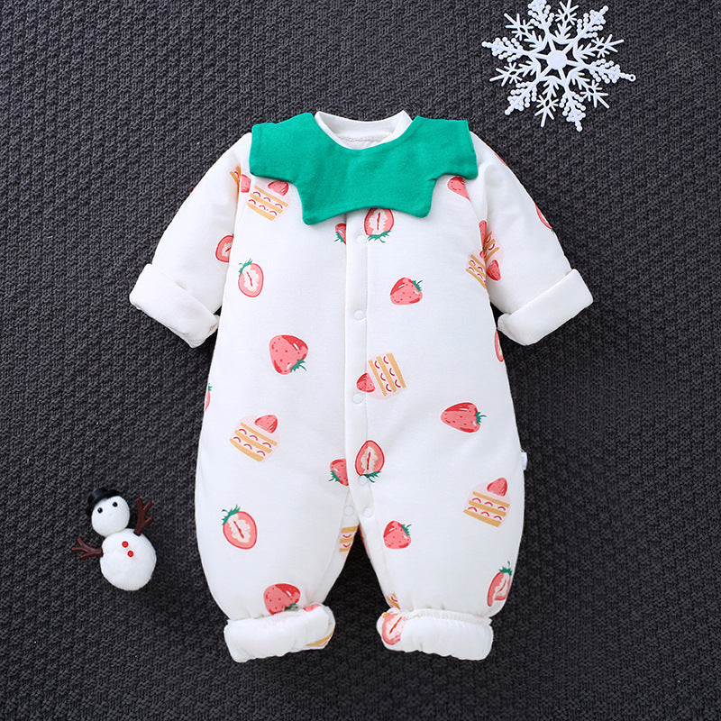 Baby One-piece Autumn Winter Cotton Padded Romper