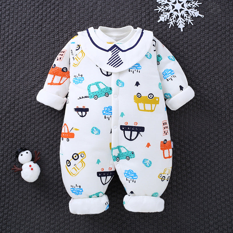 Baby One-piece Autumn Winter Cotton Padded Romper