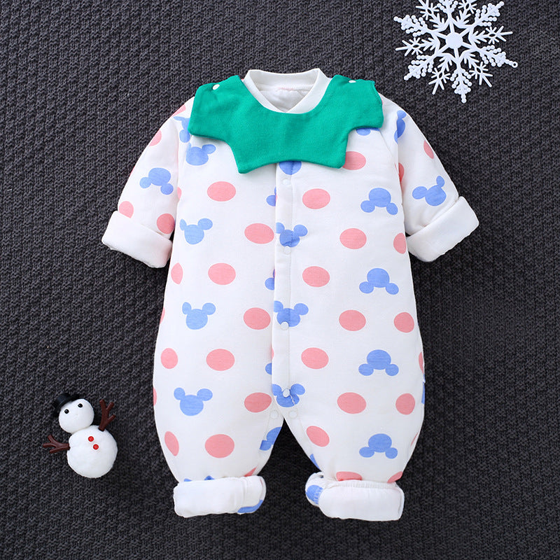 Baby One-piece Autumn Winter Cotton Padded Romper