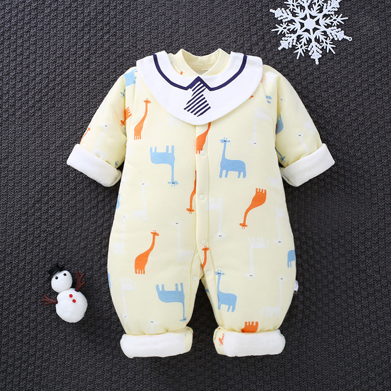 Baby One-piece Autumn Winter Cotton Padded Romper