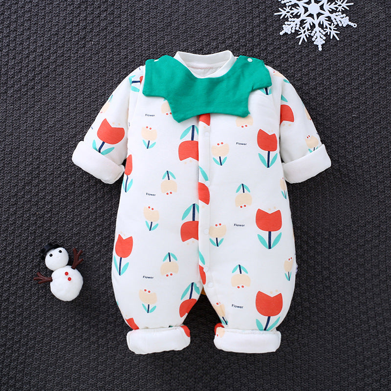 Baby One-piece Autumn Winter Cotton Padded Romper