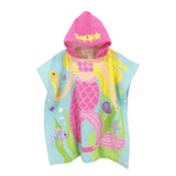 Kid Baby Toddlers Cotton Beach Towel Multi-use Swim Poncho Bathrobe Pajamas 2-7 Years