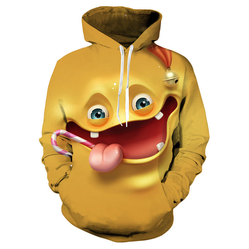 Kids Boys Girls Cartoon 3D Printed Hiphop Crewneck Long Sleeve Hoodie
