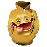Kids Boys Girls Cartoon 3D Printed Hiphop Crewneck Long Sleeve Hoodie