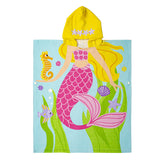 Kid Baby Toddlers Cotton Beach Towel Multi-use Swim Poncho Bathrobe Pajamas 2-7 Years