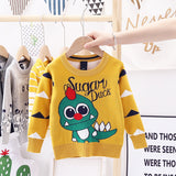 Toddler Kid Boy Dinosaur Winter Warm Dinosaur Knitted Sweater