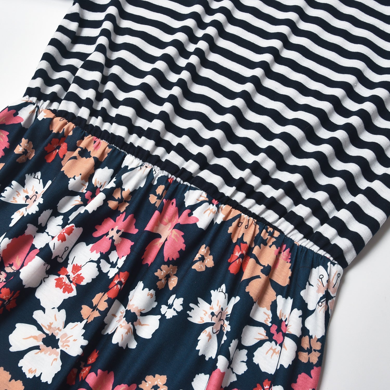 Family Matching Parent-child Mother-daughter Printed Stripe Dress