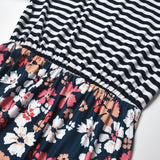 Family Matching Parent-child Mother-daughter Printed Stripe Dress