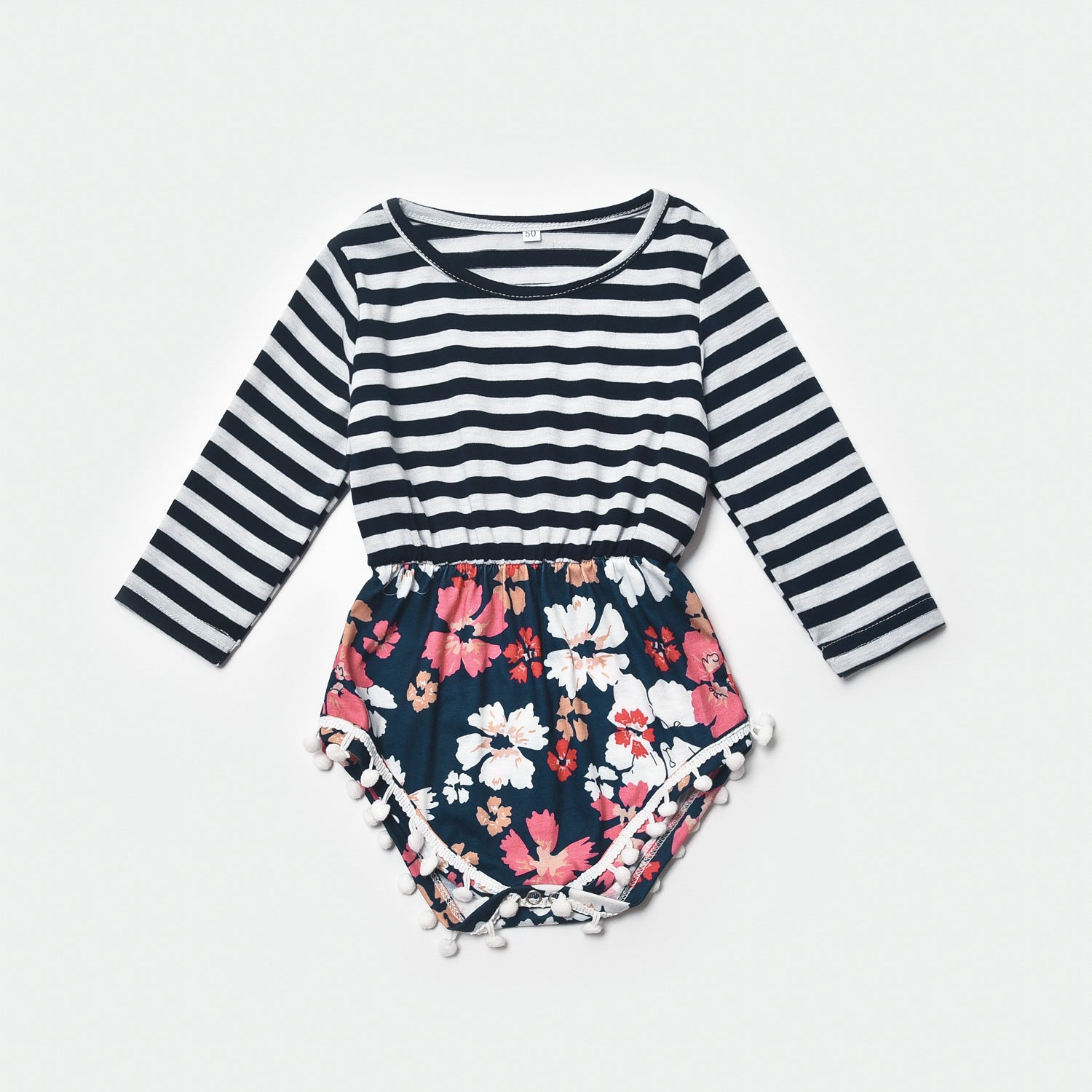 Family Matching Parent-child Mother-daughter Printed Stripe Dress