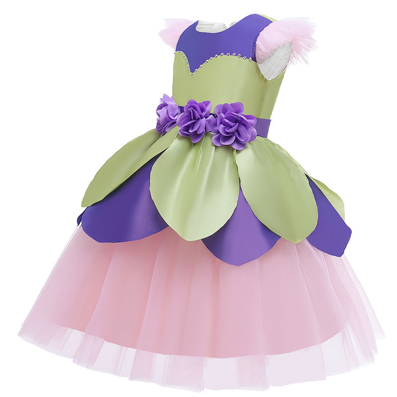 Kid Baby Girl Flower Fairy Princess Ritual Dresses