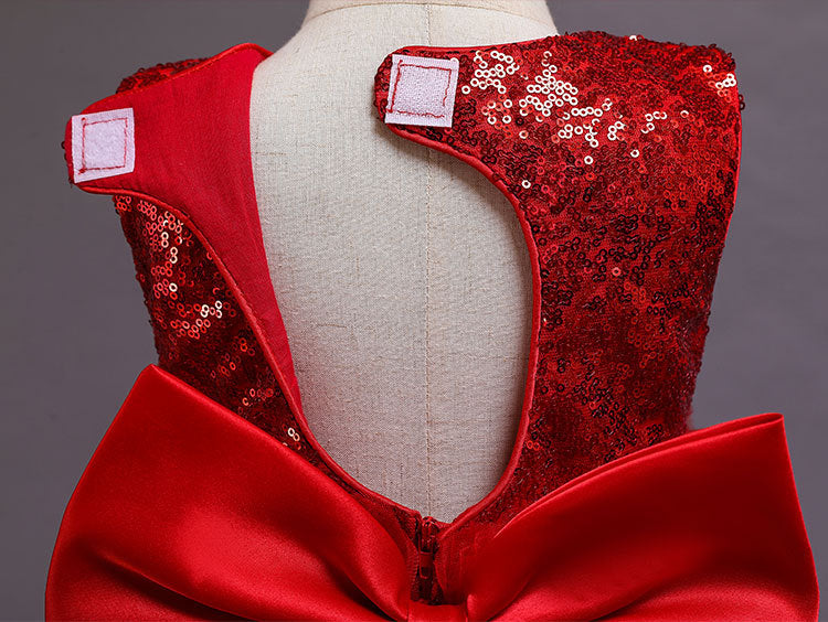 Baby Girl Sequin Baptism Princess Dress Birthday Party Dress 0-2 Years