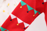 Kids Boys Christmas Dinosaur Jacquard Double Cotton Cut Sweaters