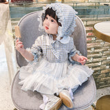 Kids Dress Lolita Little Flower Doll Collar Sweet Mesh Dress