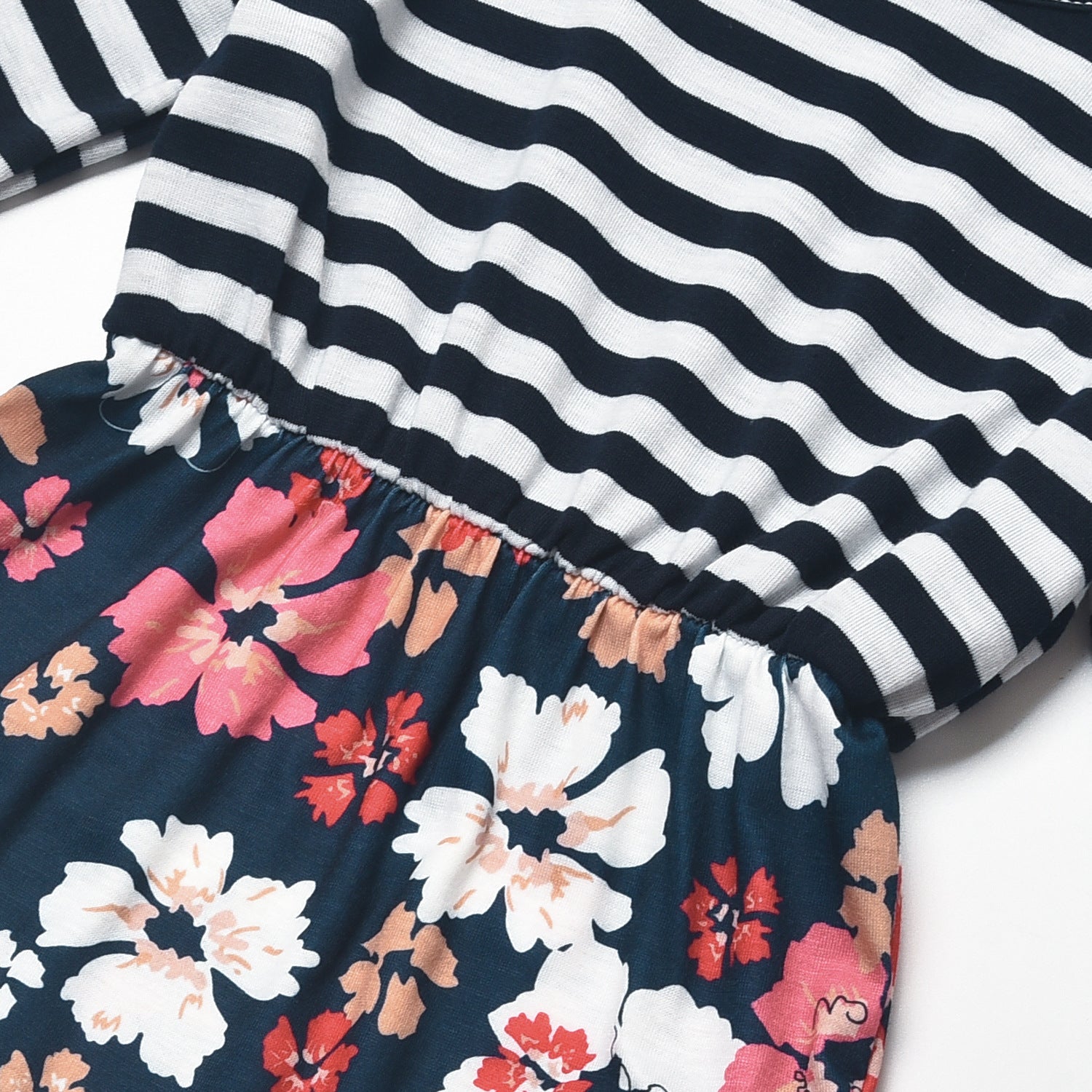 Family Matching Parent-child Mother-daughter Printed Stripe Dress