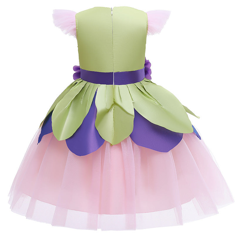 Kid Baby Girl Flower Fairy Princess Ritual Dresses