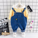 Baby Girl Overalls Cute Casual Suit 2 Pcs