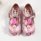 Girls Sequins Show Crystal High-heeled Shoes
