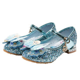Girls Sequins Show Crystal High-heeled Shoes