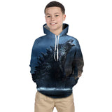 Kid Boy Girl 3D Monster Print Hoodie