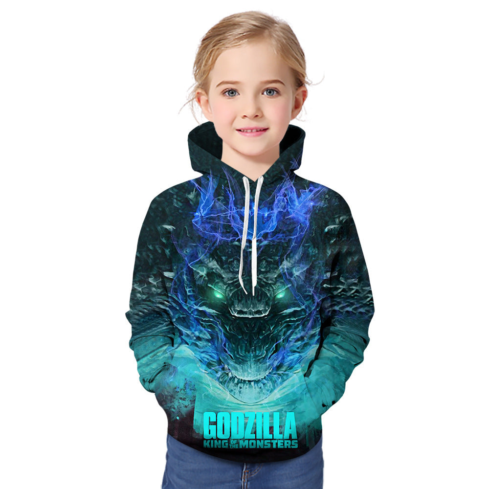 Kid Boy Girl 3D Monster Print Hoodie